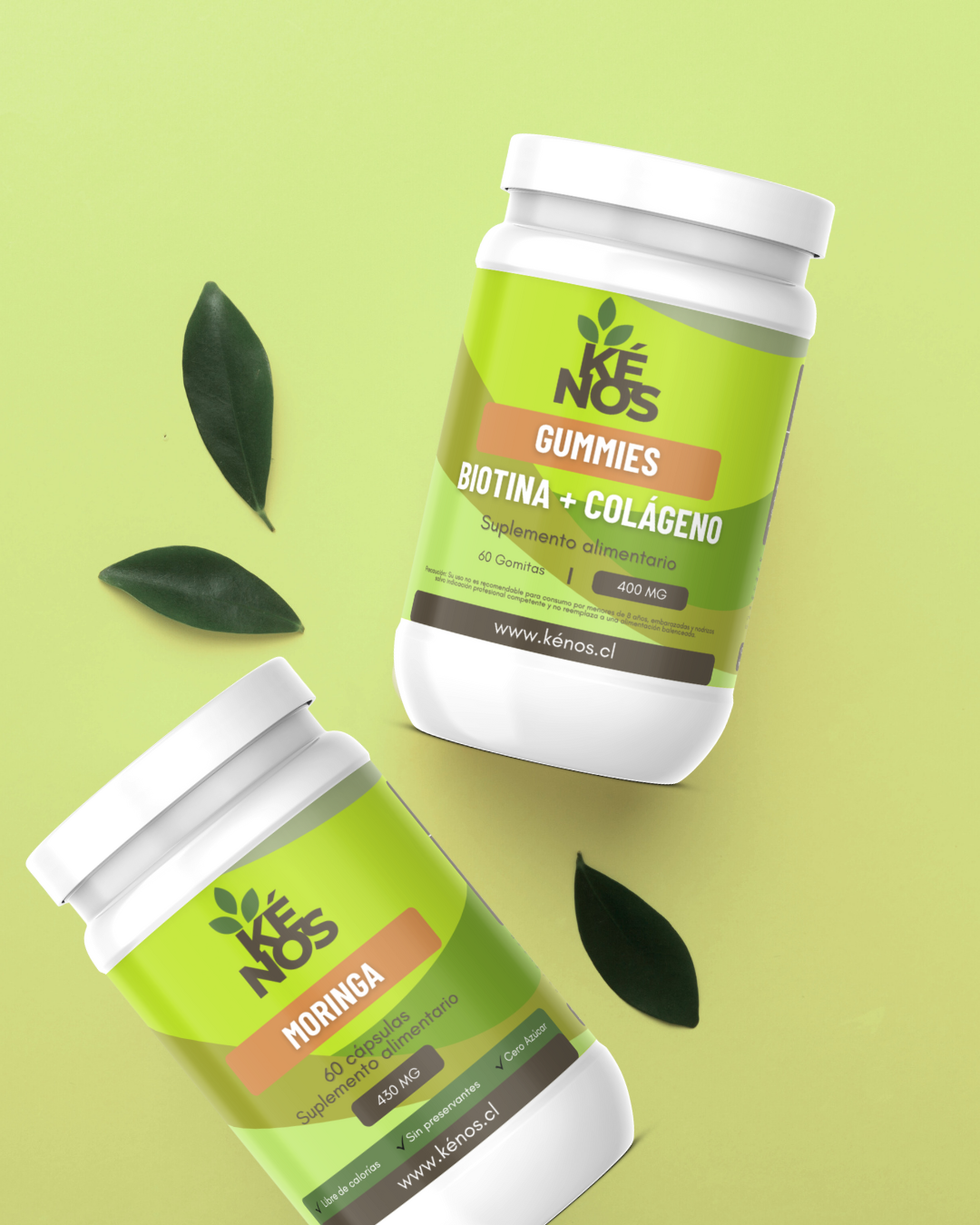 Pack Glow Natural – Gummies Biotina + Colágeno + Moringa